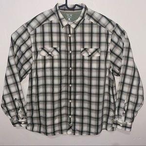 Mountain Hardware Gilmore Plaid Shirt Long Sleeve Camp Hiking Travel Sz 2XL XXL